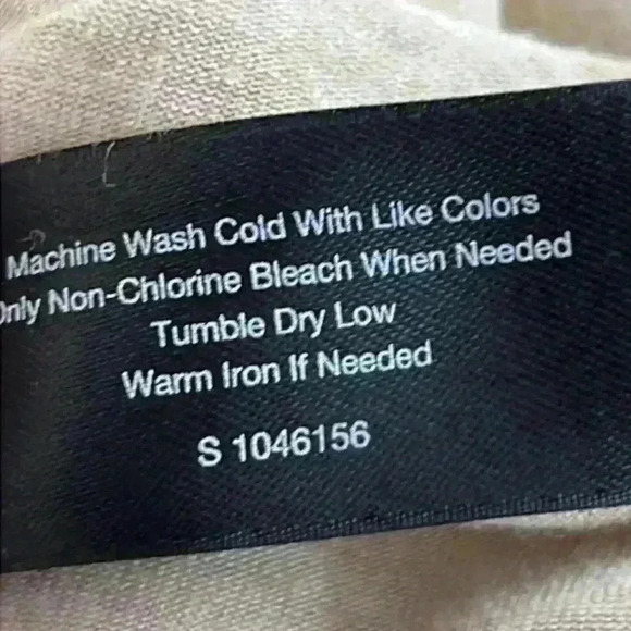 Lane Bryant Knit / Chiffon Cardigan Size 22/24 Tan Color Waterfall Front - Picture 6 of 8